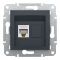 Розетка комп'ютерна RJ45 Schneider Electric, Asfora (антрацит, без рамки)
