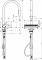 Змішувач для кухні Hansgrohe Aquno Select M81, довж.виливу - 220мм, поворотний, витяжний, 1 важіль, хром