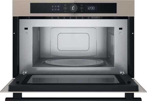 Мікрохвильова піч Whirlpool вбудована, 31л, електронне упр., 1000Вт, гриль, дисплей, бежевий