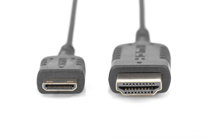 Кабель DIGITUS HDMI-miniHDMI (AM/СM), Ultra HD, 2.0м, чорний