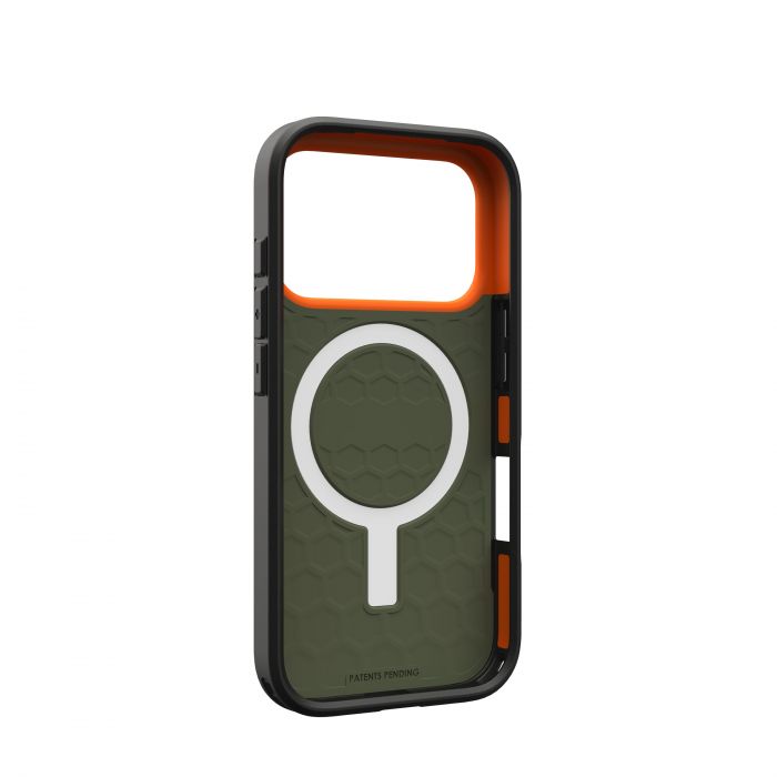 Чохол UAG для iPhone 17 Pro, Civilian MagSafe, Olive/Orange