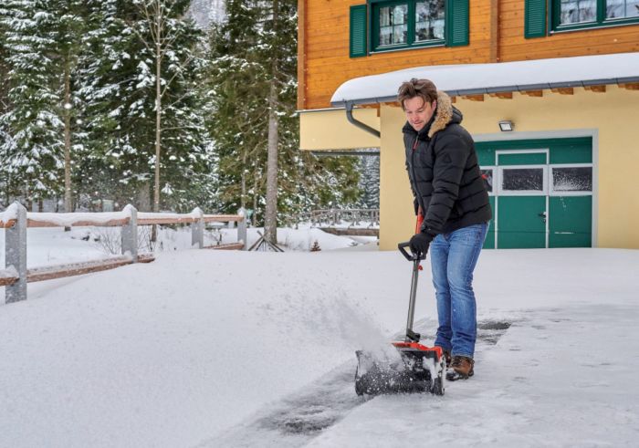 Машина снігоприбиральна акумуляторна Einhell GE-ST 36/40 Li E-Solo 2x18В ширина 40м викид 6м глибина 20см 6.5кг без АКБ та ЗП