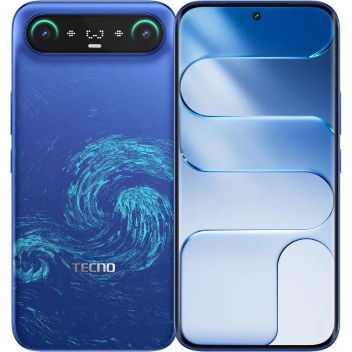 Смартфон TECNO Camon Slim (CN6c) 6.78" 8/128ГБ, 2SIM, 5600мА•год, Van Gogh Blue