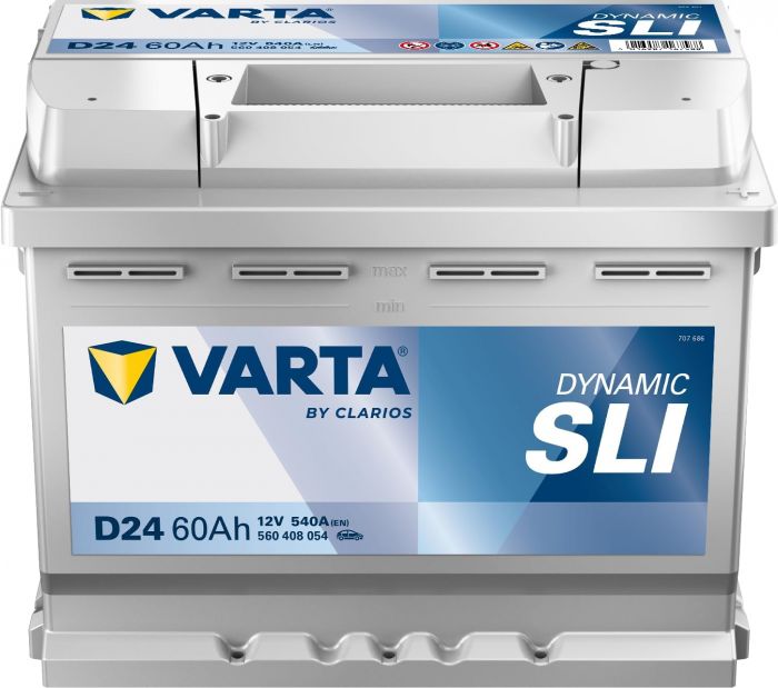Акумулятор Varta Dynamic SLI 12В 60Аг 540А R+ (560408054)