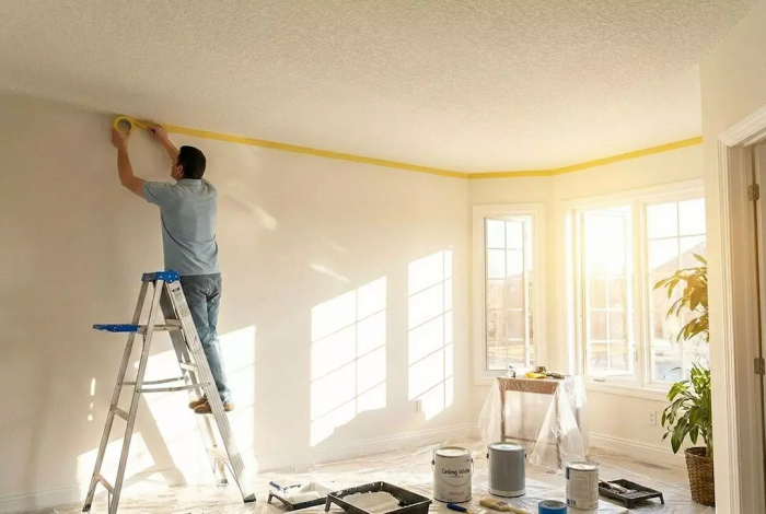 Стрічка малярна Neo Tools, 50мх48мм, жовтий