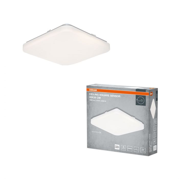 Світильник накладний з датчиком руху OSRAM CEILING SQUARE 18Вт 4000K 1140Лм