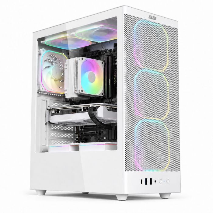 Комп’ютер персональний 2E Rational AMD R5-5600X, 32Gb, F1TB, NVD5060-8, A520, 2E-V8210W, 600W, FreeDos, білий