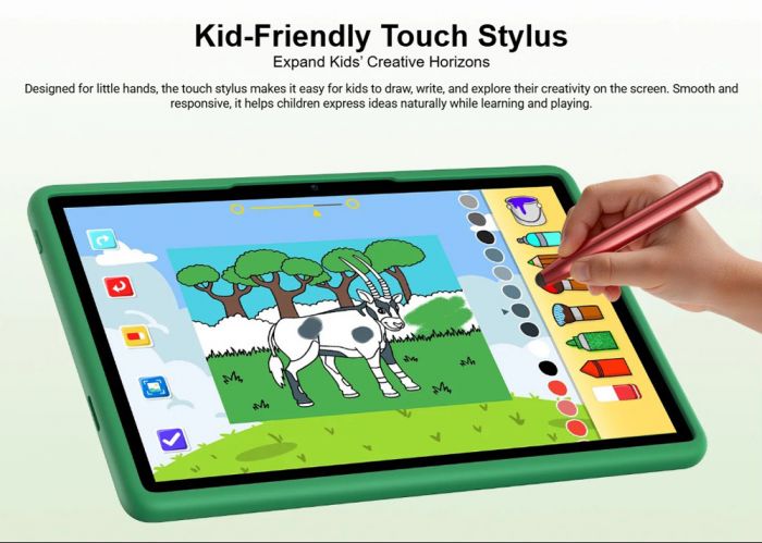 Планшет Doogee U11 Kid 11" 4ГБ, 128ГБ, 8580мА•год, Android, зелений