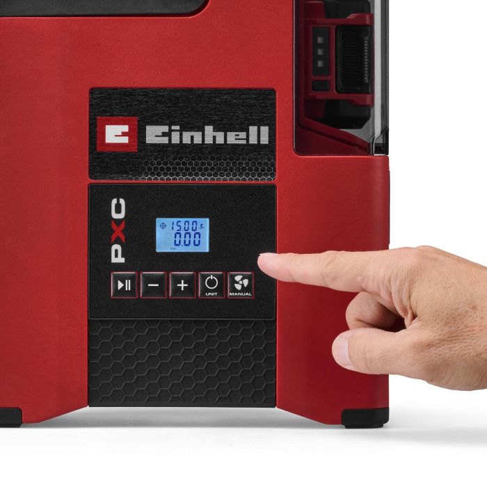 Компресор повітряний акумуляторний Einhell SUPPERO 18/380, 18В, 100л/хв, 18000об/хв 1.38бар, 2.07кг без АКБ та ЗП