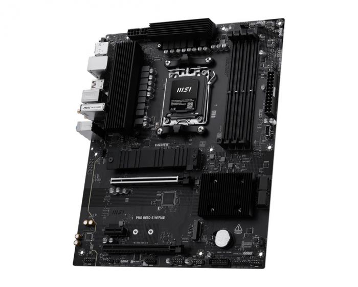 Материнcька плата MSI PRO B850-S WIFI6E sAM5 B850 4xDDR5 M.2 HDMI WiFi BT ATX