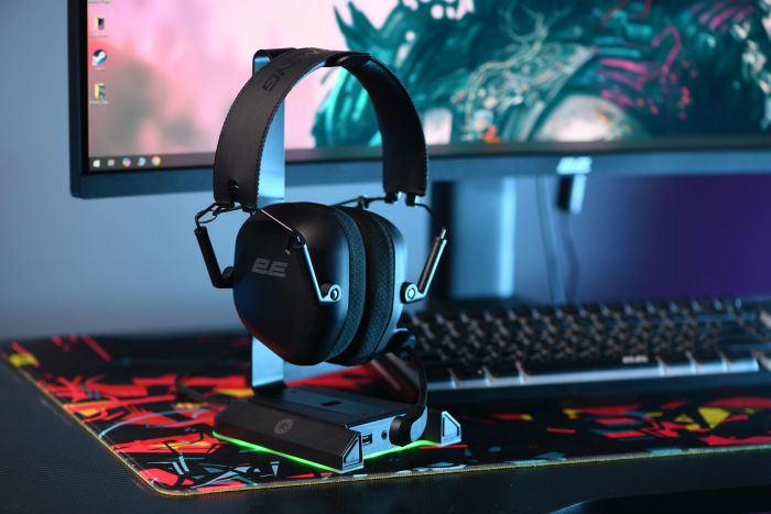 Гарнітура ігрова 2E GAMING HG365, BT/WL, чорний