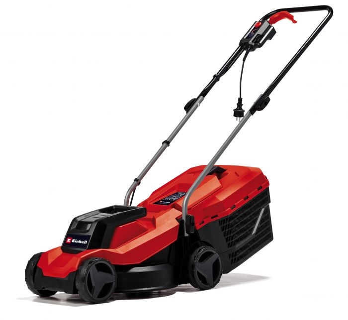Газонокосарка електрична Einhell GC-EM 1000/32, 1000 Вт, 32 см, 20-70 мм, бак 30 л, до 300 м2, 7.91 кг