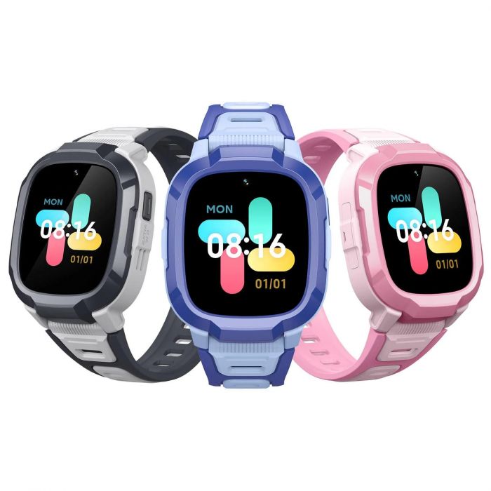 Дитячий годинник-телефон Mibro P6, 1.4", 240x280, GPS, 2MP, 900мА·год, 2АТM, сірий