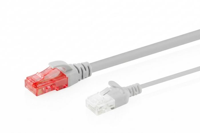 Патч-корд DIGITUS CAT 6 U-UTP Sliim, 3 м, AWG 32/7, Cu, LSZH, сірий
