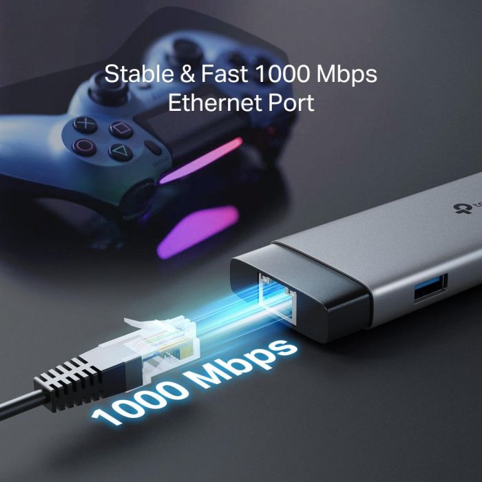 Хаб USB TP-LINK UH9120C USB-C > 3xUSB3.0/1xUSB-C/xHDMI/1xRJ45/1xSD/1xmicroSD/1xPD 100Wh