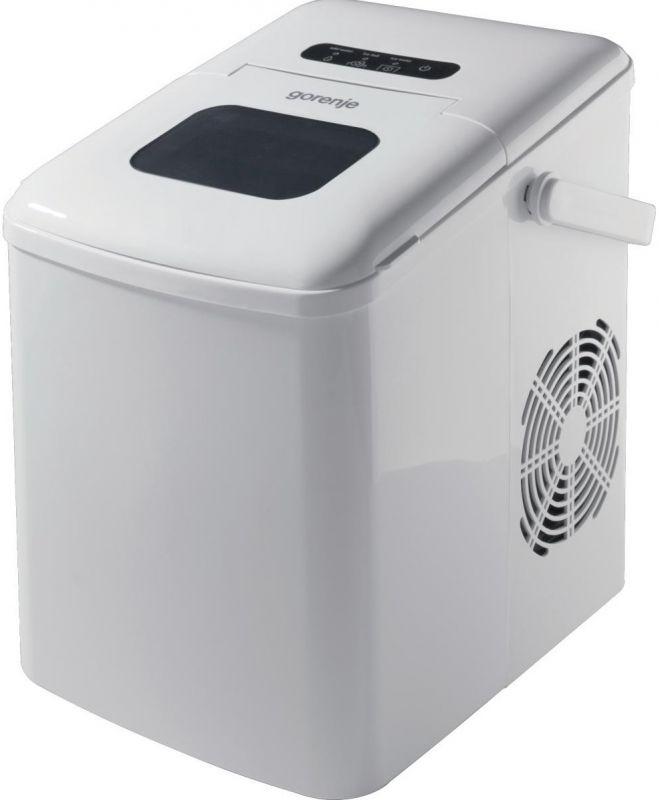 Льодогенератор побутовий Gorenje, 12кг/добу, 1 л, дисплей, білий