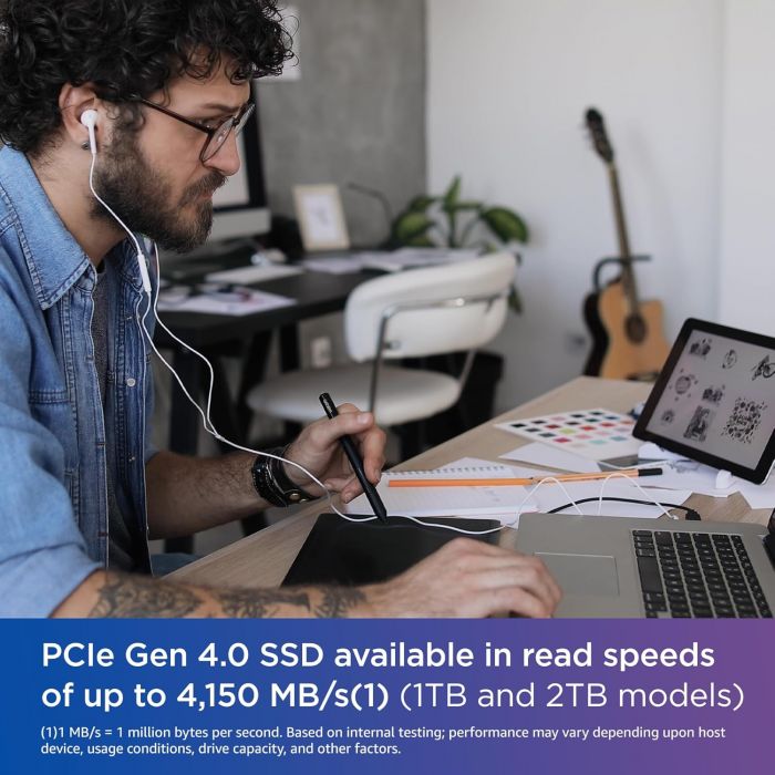 Накопичувач SSD WD M.2 2TB PCIe 4.0 Blue SN580