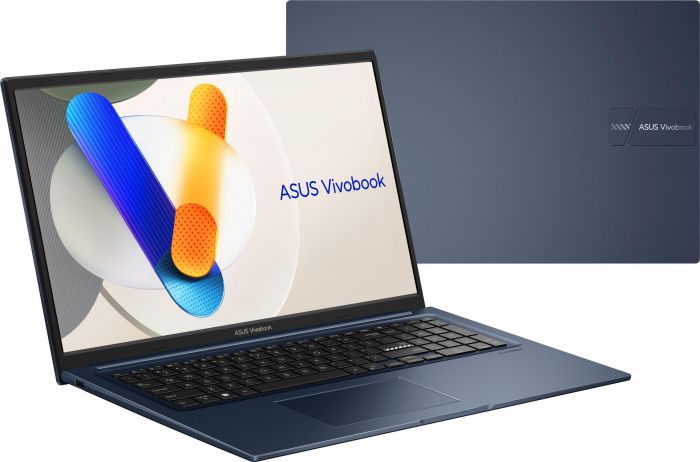 Ноутбук ASUS Vivobook 17 X1704VA-AU476 17.3" FHD IPS, Intel i7-1355U, 16GB, F512GB, UMA, NoOS, Блакитний