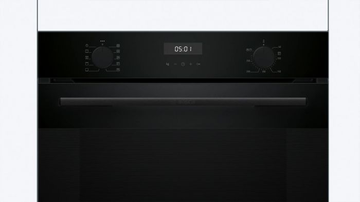 Духова шафа Bosch електрична, 76л, A, дисплей, конвекція, чорний