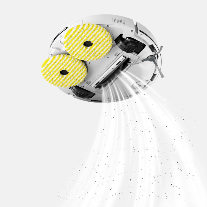 Робот-пилосос Karcher безпровідний RVM 4 Comfor, вологе прибирання, автон. робота до 160хв, білий