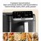 Мультипіч Tefal Easy Fry Crispy Stack, 2700Вт, чаша-6+4л, сенсорне керув., 2 чаши, гриль, пластик, чорний