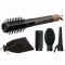 Фен-щітка Rowenta Air Shape, 1300Вт, 3 режими, іоніз-я, хол. обдув, 4 насадки, кераміка, чорно-золотий