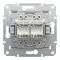 Розетка подвійна комп'ютерна RJ45 Schneider Electric, Asfora (білий, без рамки)