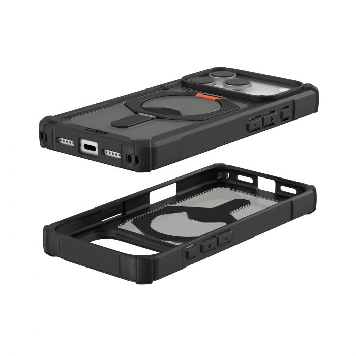 Чохол UAG для iPhone 17 Pro, Plasma XTE MagSafe, Black/Pop Orange