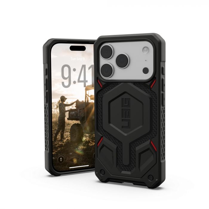 Чохол UAG для iPhone 17 Pro, Monarch Pro MagSafe, Kevlar Black
