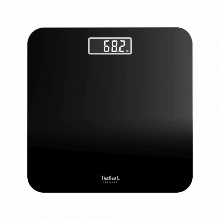 Ваги Tefal підлогові Premiss, 160кг, AAAx2 в комплекті, скло, чорний
