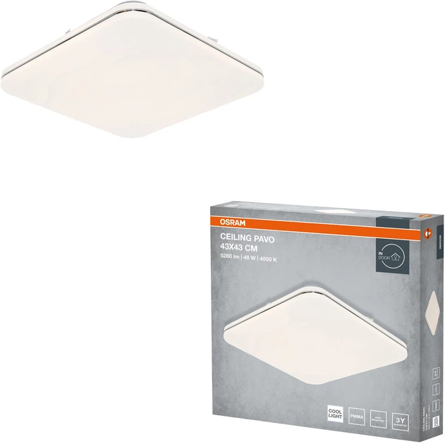 Світильник накладний OSRAM CEILING PAVO 430мм Square 48Вт 4000K