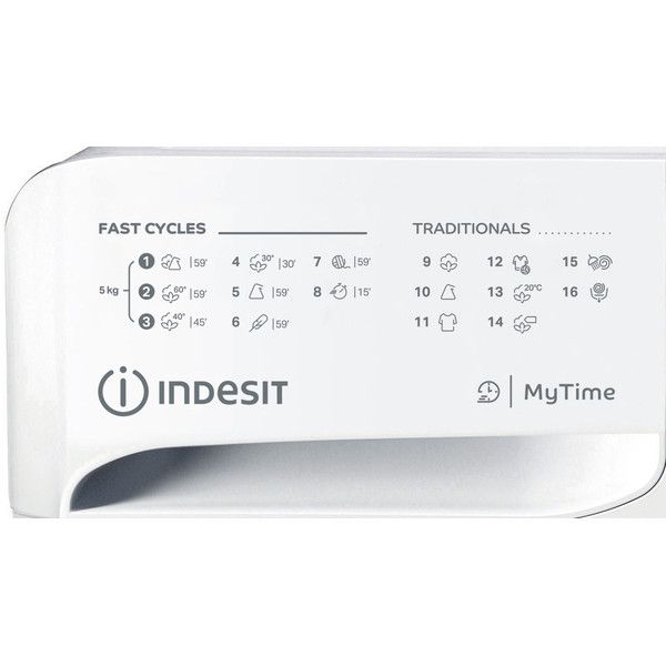 Пральна машина Indesit фронтальна, 5кг, 1000, D, 43см, білий