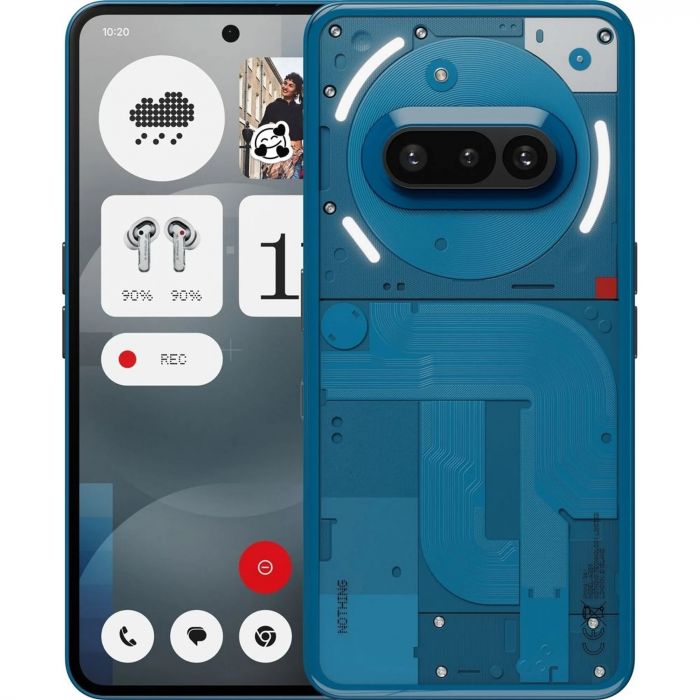 Смартфон Nothing Phone (3a) 6.77" 12/256ГБ, 2SIM, 5000мА•год, синій