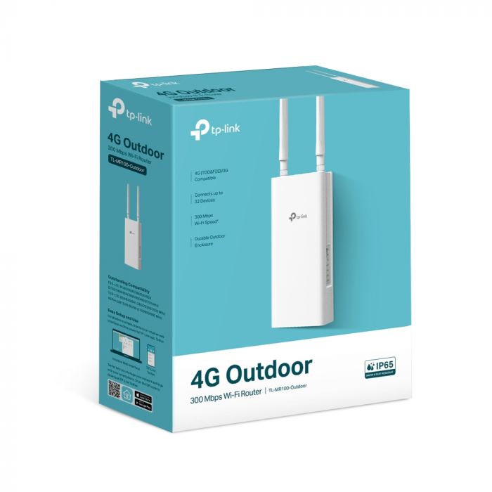 Зовнішній маршрутизатор TP-LINK TL-MR100 N300, 4G/LTE, 1xFE LAN/WAN