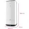 Водонагрівач електр. Ariston QUADRIS 150 WIFI FR EU прямокутний, 150л, 2,4кВт, сух. нагр. елемент, ел. кер-ня, B, Франція, білий