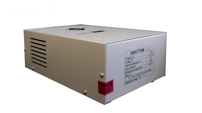 Стабілізатор напруги Awattom - 2.2кВт, однофазний