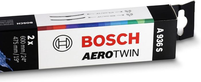 Склоочисник BOSCH Aerotwin безкаркасний комплект 600/475мм (3 397 118 936)