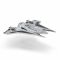 Ігрова колекційна фігурка Star Wars Medium Vehicle Транспорт та фігурка Kom'rk-Class Mandalorian Starfighter 12.5см