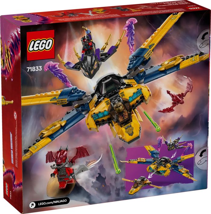 Конструктор LEGO Ninjago Суперштормовий реактивний літак Рас та Арін