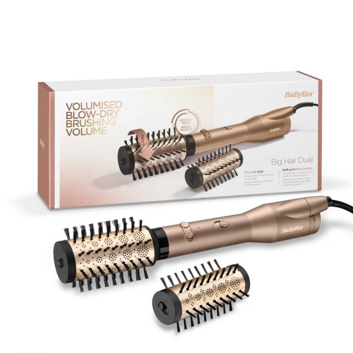 Фен-щітка Babyliss Big Hair Dual, 650Вт, 2 режими, хол. обдув, кераміка, золотистий