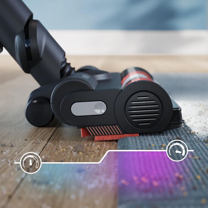 Пилосос Philips безпровідний Aqua Series 7000, вологе прибирання, конт пил -0.6л, автон. робота до 80хв, LED підствітка, турборежим, чорно-блакитний