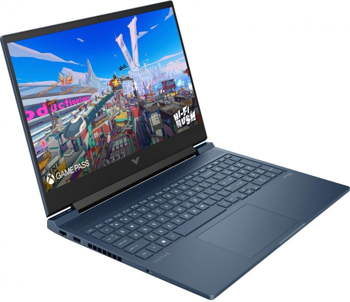 Ноутбук HP Victus 16-r1041ua 16.1" FHD IPS AG, Intel i5-14450HX, 16GB, F512GB, NVD3050-6, DOS, синій