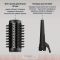 Фен-щітка Rowenta Air Shape, 1300Вт, 3 режими, іоніз-я, хол. обдув, 4 насадки, кераміка, чорно-золотий