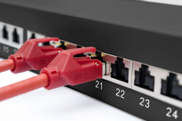 Патч-панель DIGITUS CАТ 6А STP, 19", 1U, 24 порти, зібрана, чорна