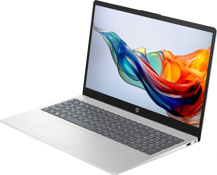 Ноутбук HP 15-fc0111ua 15.6" FHD IPS AG, AMD R7-7730U, 16GB, F1024GB, UMA, DOS, сріблястий