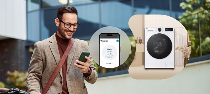 Пральна машина LG фронтальна, 9кг, 1200, A, 48см, дисплей, пара, інвертор, білий