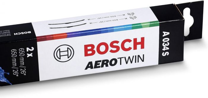 Склоочисник BOSCH Aerotwin безкаркасний комплект 650/650мм (3 397 009 034)