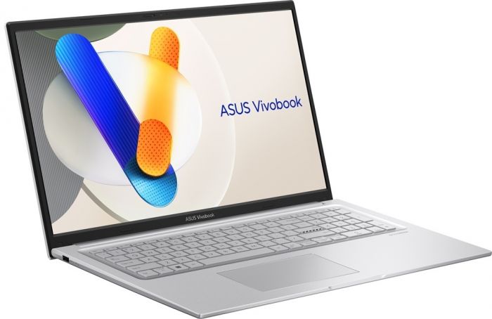 Ноутбук ASUS Vivobook 17 X1704MA-AU102 17.3" FHD IPS, Intel 3 304, 8GB, F256GB, UMA, NoOS, Сріблястий