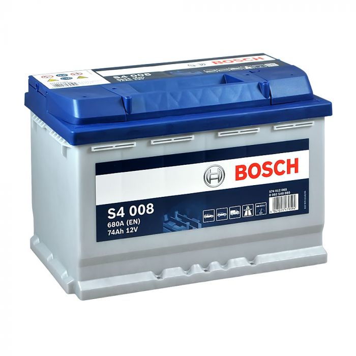Акумулятор Bosch S4 12В 74А·год 680А R+ (0 092 S40 080)