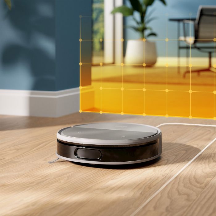 Робот-пилосос Philips Series 9000, h=9.8см, вологе прибирання, конт пил -0.21л, вода -0.22л, автон. робота до 280хв, EPA 11, чорний-металік